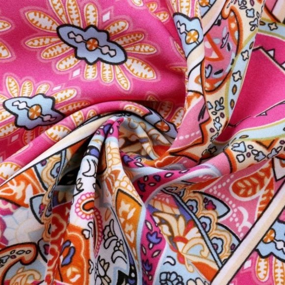 Boho Paisley Print Dress - spring / summer - Picture 6 of 7